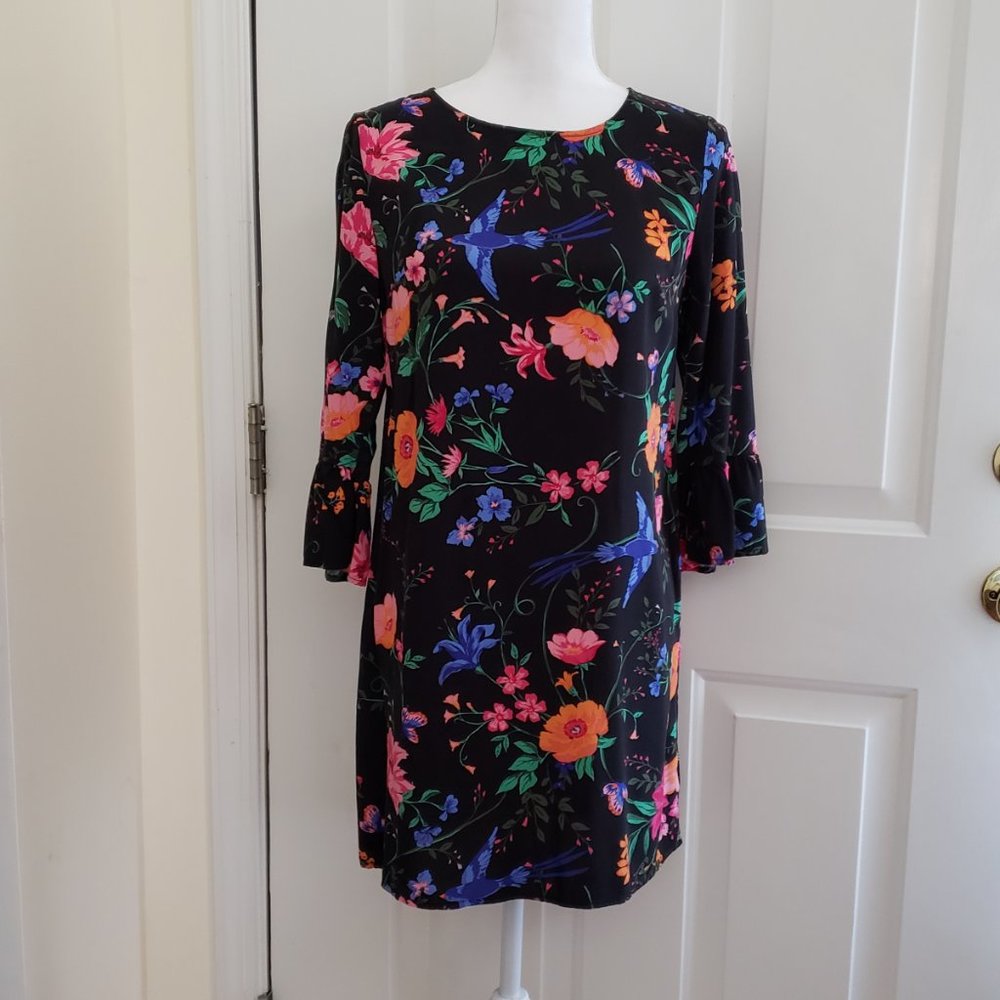 Old Navy Black Floral Dress Size XS
